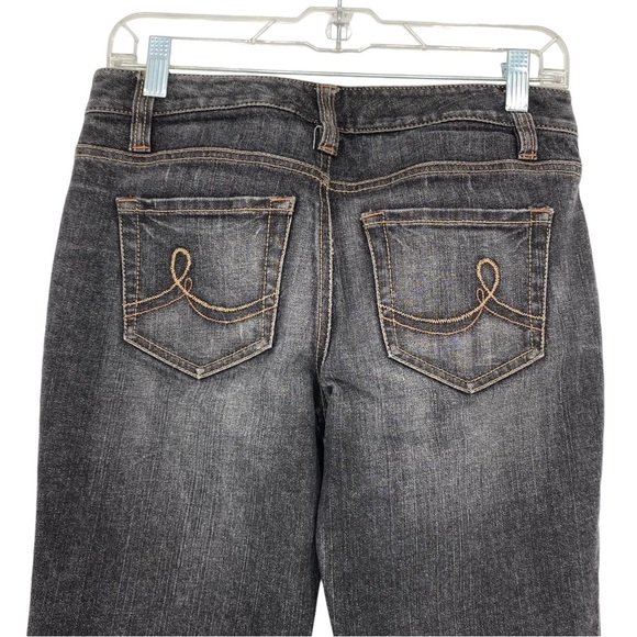 Ann Taylor Loft black faded original boot denim jeans women's sz 2 - Picture 3 of 12